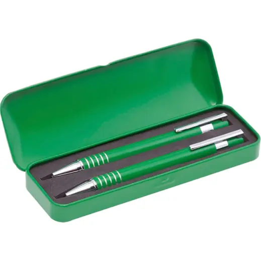 Sheridan Ball Pen and Pencil Set Green